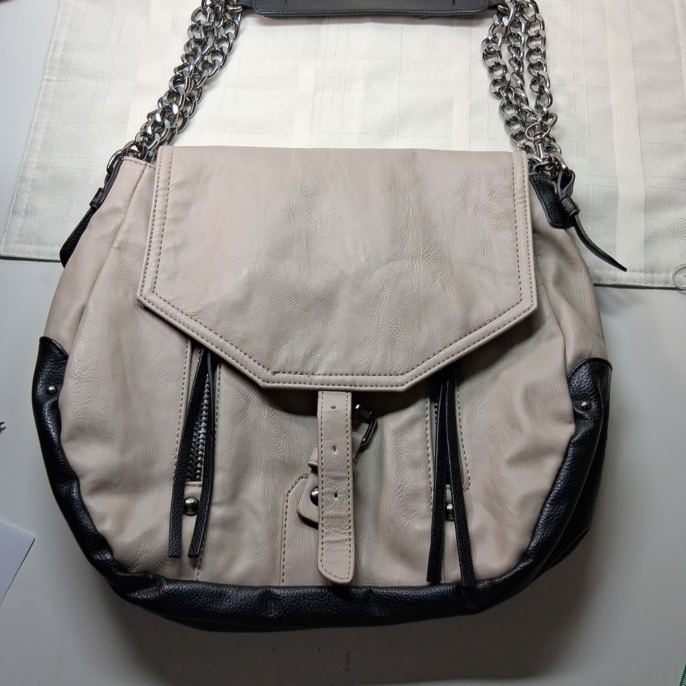 Stylish Gray and Black Women's Bag Steve Madden